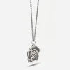 CIONDOLO ROSA EROX IN ARGENTO