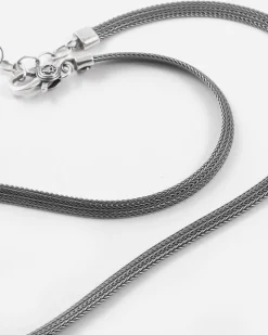 COLLANA CALZA PIATTA IN ARGENTO