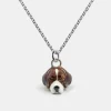 COLLANA CON CIONDOLO BEAGLE SMALTATO