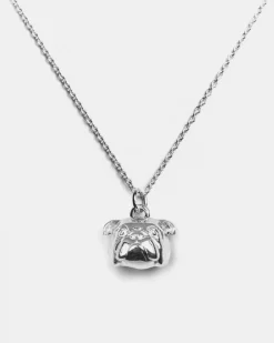 COLLANA CON CIONDOLO BULLDOG INGLESE IN ARGENTO