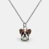 COLLANA CON CIONDOLO CANE BOXER SMALTATO