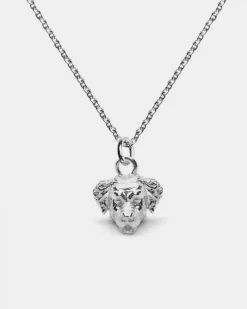 COLLANA CON CIONDOLO GOLDEN RETRIEVER IN ARGENTO