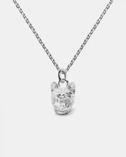 COLLANA CON CIONDOLO YORKSHIRE IN ARGENTO