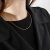 COLLANA CORDA DIAMANTATA 025 CON ALLUNGHINI ORO GIALLO