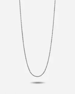 COLLANA CORDA DIAMANTATA 025 IN ARGENTO CON ALLUNGHINI