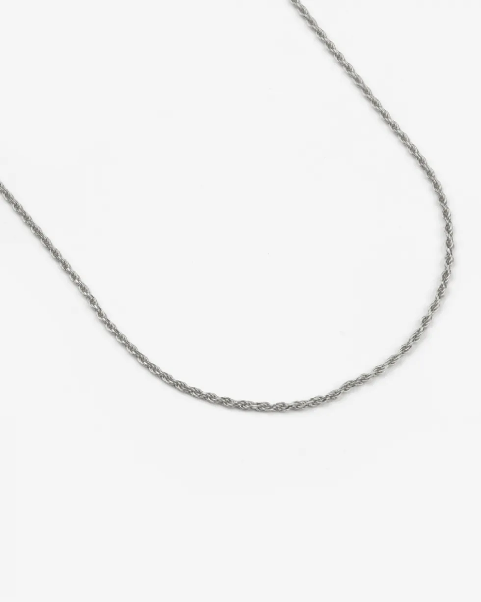 COLLANA CORDA DIAMANTATA 025 IN ARGENTO CON ALLUNGHINI
