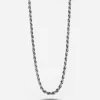 COLLANA CORDA 070 IN ARGENTO CON ALLUNGHINI