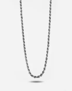 COLLANA CORDA 070 IN ARGENTO CON ALLUNGHINI