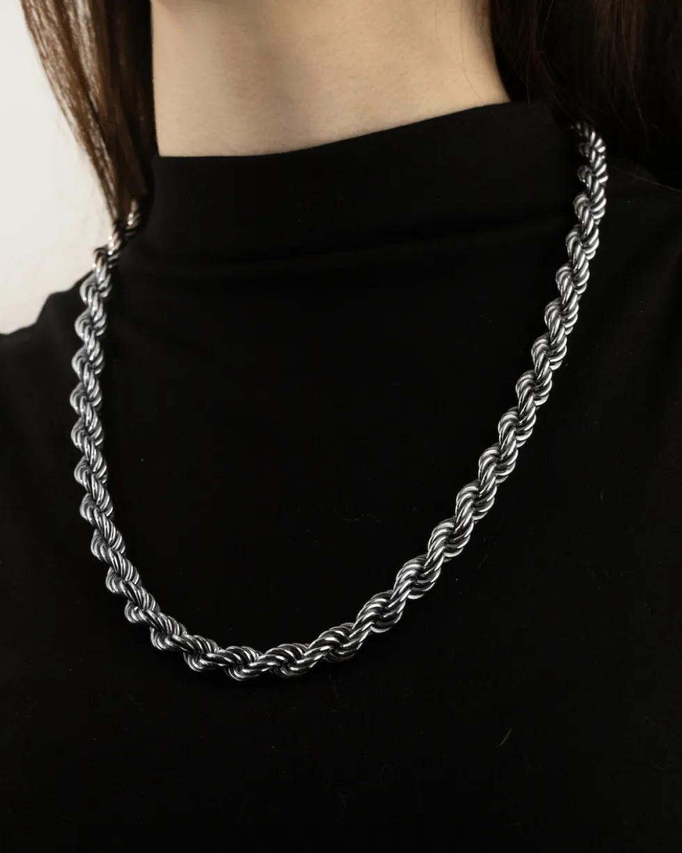 COLLANA CORDA 180 VUOTA IN ARGENTO
