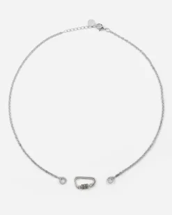 COLLANA FORZATINA 060 IN ARGENTO CON MOSCHETTONE