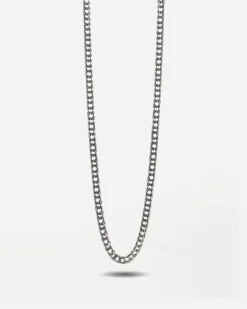 COLLANA GRUMETTA DOPPIO ROMBO IN ARGENTO