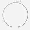 COLLANA GRUMETTA 080 E BERGER 400 APERTA IN ARGENTO