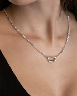 COLLANA GRUMETTA 080 IN ARGENTO CON MOSCHETTONE