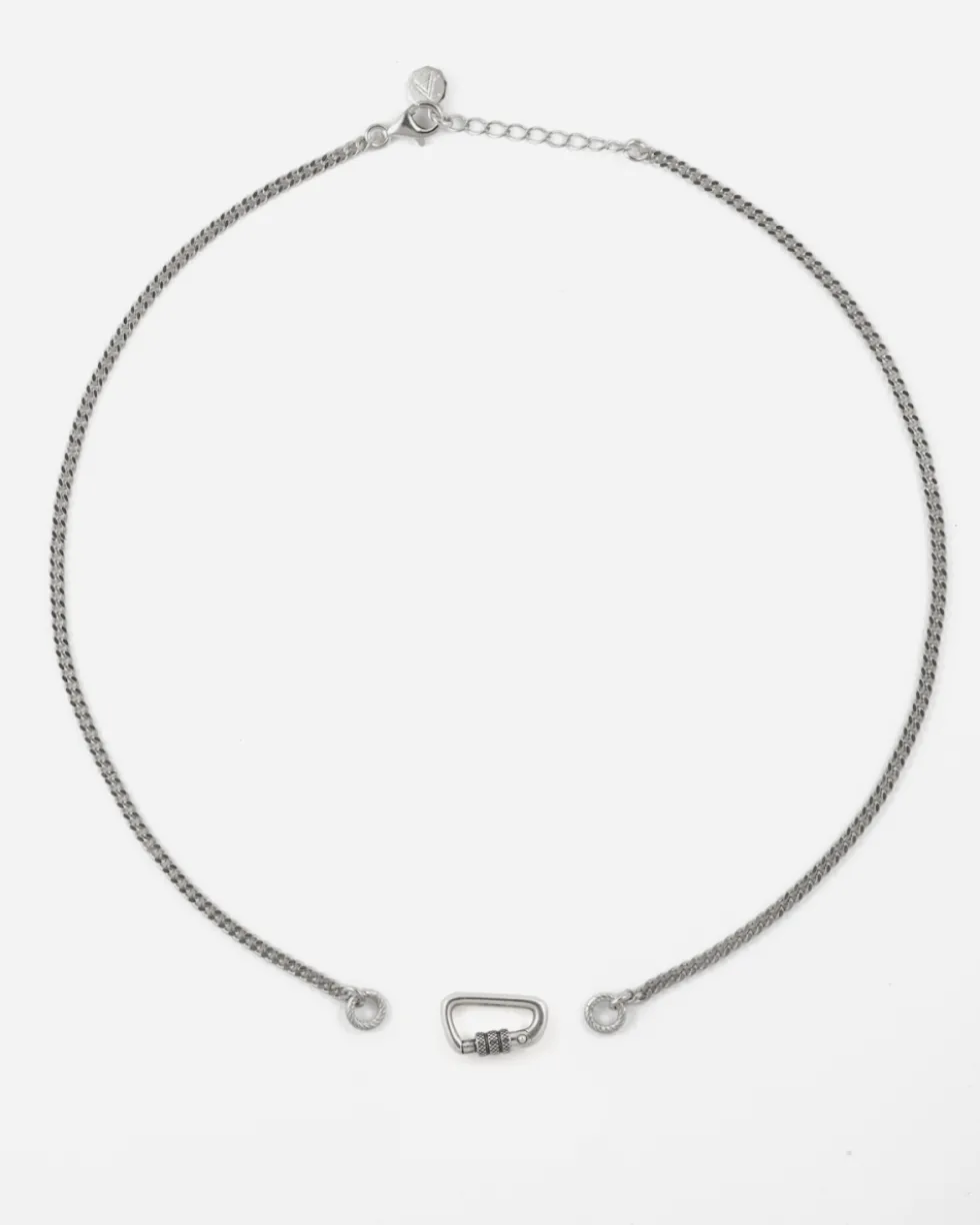 COLLANA GRUMETTA 080 IN ARGENTO CON MOSCHETTONE