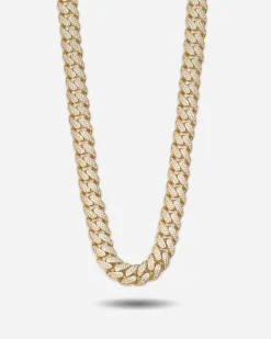 COLLANA GRUMETTA OVALE H120 CON ZIRCONIA CUBICA / GALVANICA ORO GIALLO LUCIDO