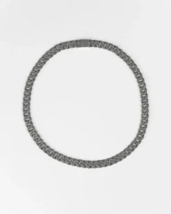 COLLANA GRUMETTA PUNTINATA PICCOLA IN ARGENTO