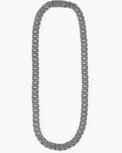 COLLANA GRUMETTA PUNTINATA PICCOLA IN ARGENTO