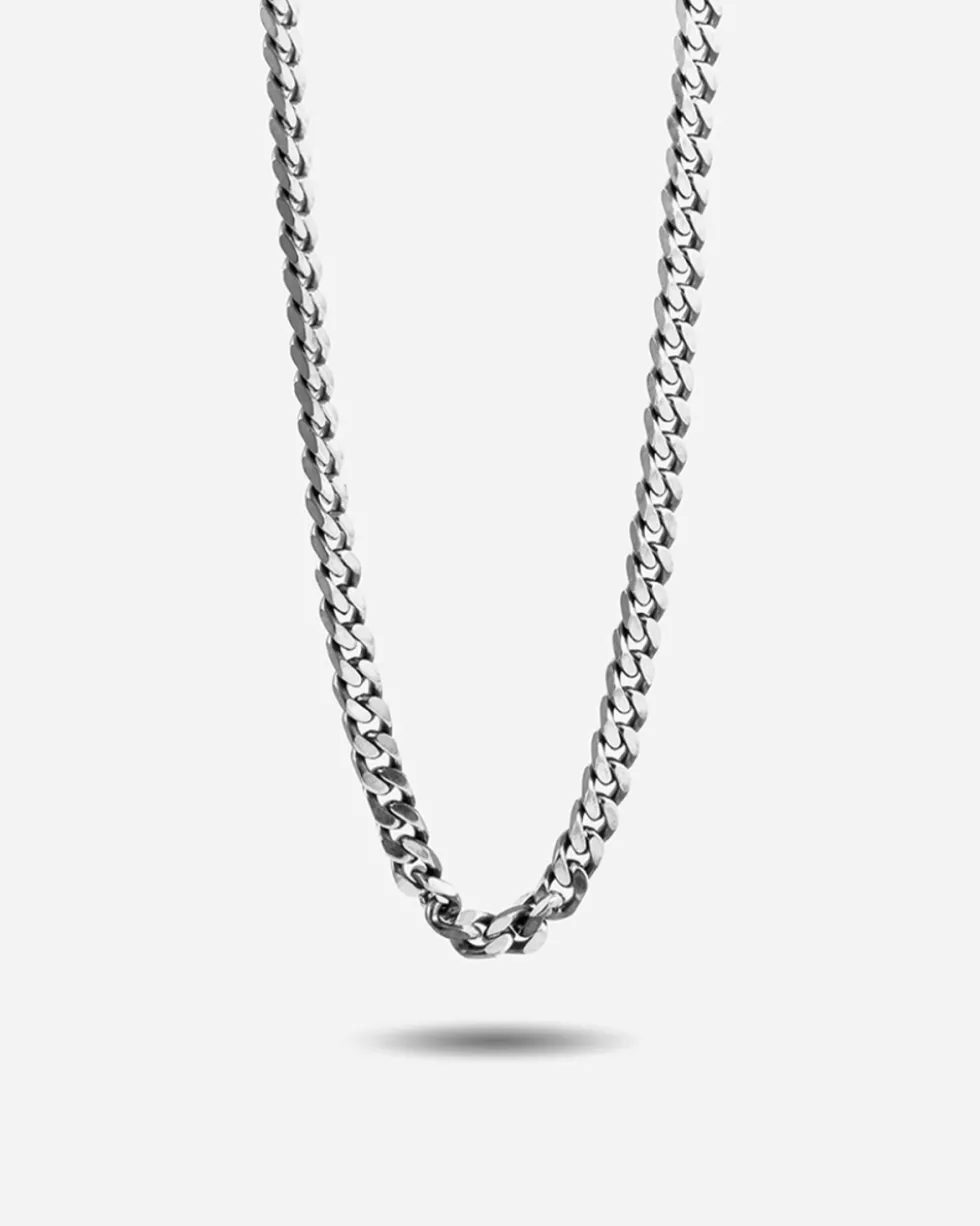 COLLANA GRUMETTA QUADRATA FILO 150 IN ARGENTO