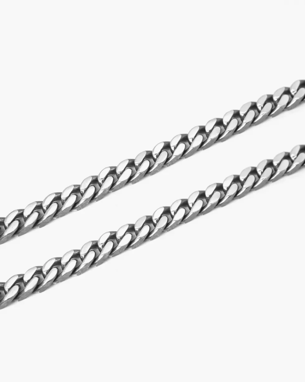 COLLANA GRUMETTA QUADRATA FILO 150 IN ARGENTO