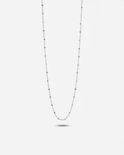 COLLANA GRUMETTINA CON CUBI IN ARGENTO