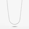 COLLANA LUCE IN ARGENTO RODIATA