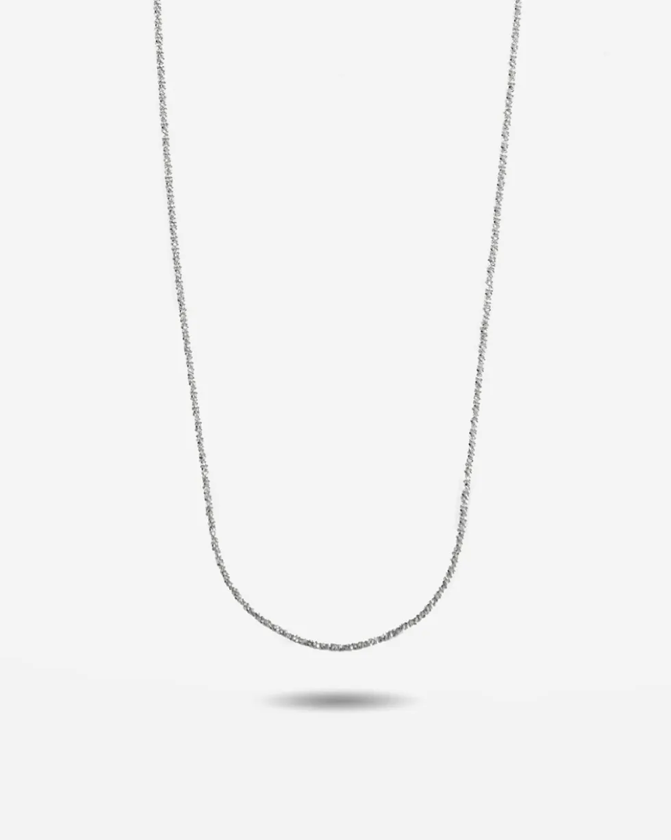 COLLANA LUCE IN ARGENTO RODIATA