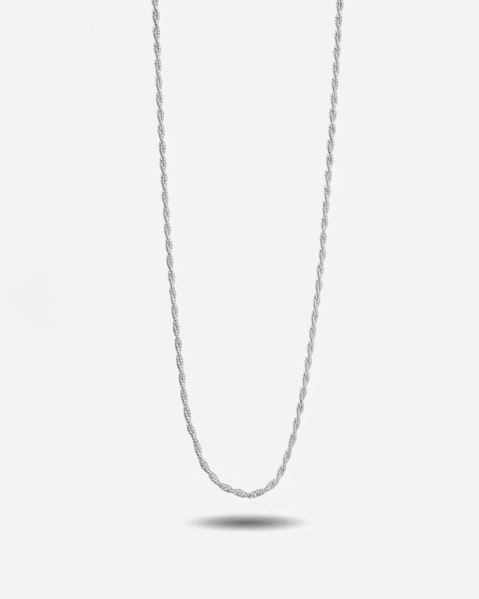 COLLANA MINI CORDA IN ARGENTO