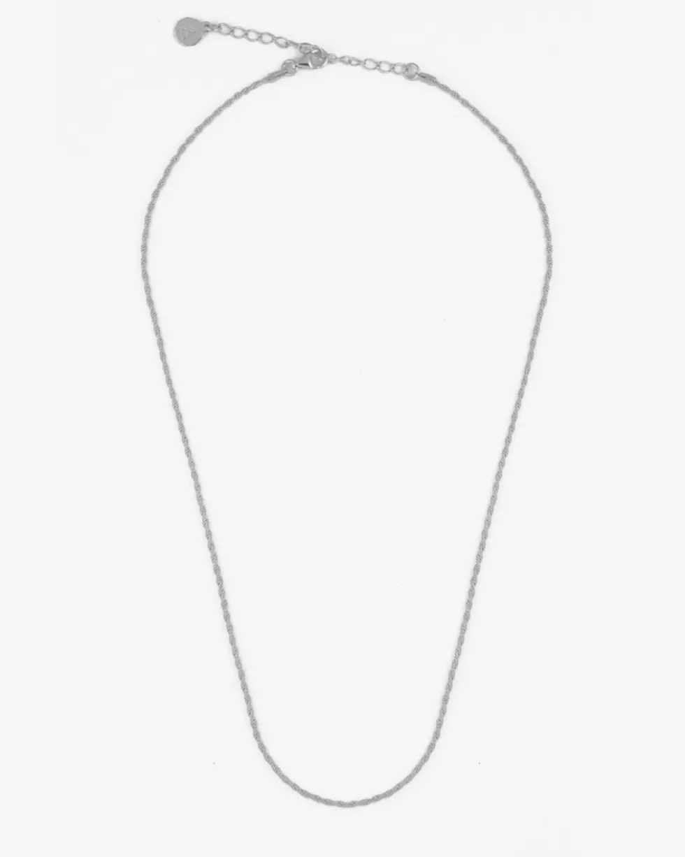 COLLANA MINI CORDA IN ARGENTO