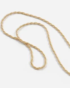 COLLANA MINI CORDA PLACCATA ORO