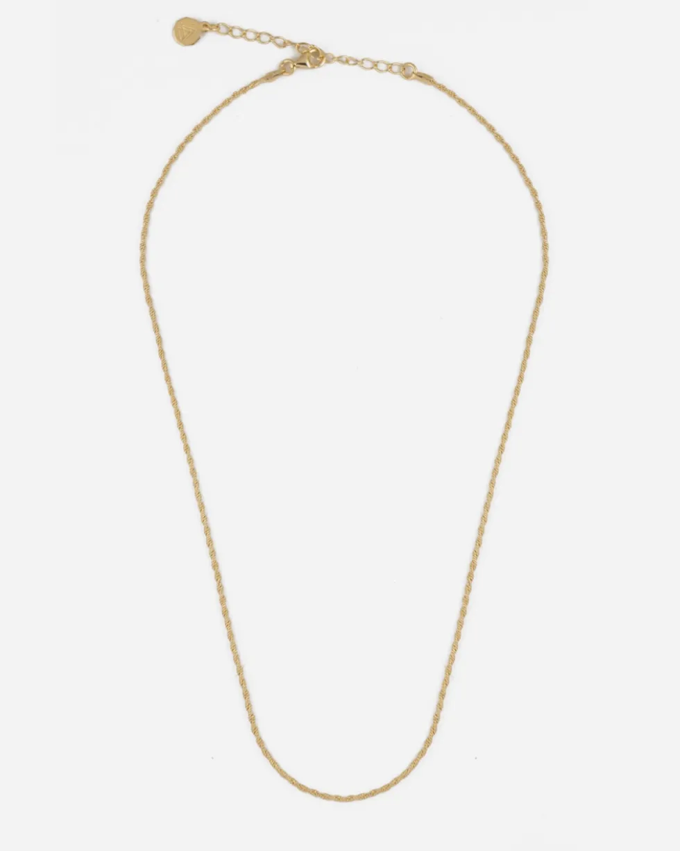 COLLANA MINI CORDA PLACCATA ORO