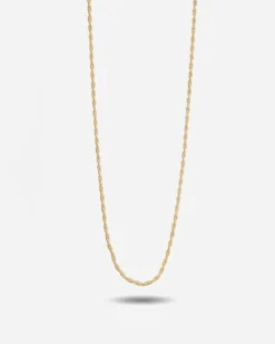 COLLANA MINI CORDA PLACCATA ORO