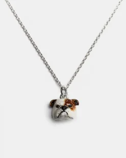 COLLANA PENDENTE BULLDOG INGLESE / SMALTO