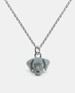 COLLANA PENDENTE WEIMARANER / SMALTO