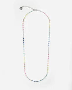 COLLANA SMALTO MULTICOLOR IN ARGENTO