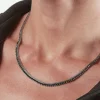COLLANA TENNIS BLACK FOXTAIL