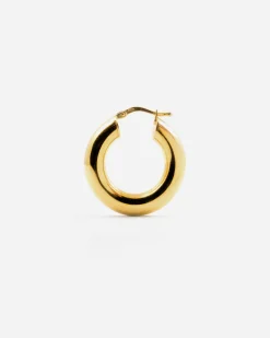 ORECCHINO A CERCHIO BOLD LOOP PLACCATO ORO