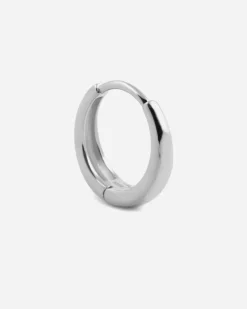 ORECCHINO A CERCHIO DIAM 11 MM CON SCATTINO IN ARGENTO