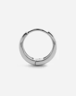 ORECCHINO A CERCHIO DIAM 11 MM CON SCATTINO IN ARGENTO