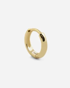 ORECCHINO A CERCHIO DIAM 8 MM CON SCATTINO PLACCATO ORO
