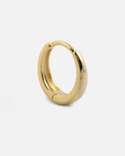 ORECCHINO A CERCHIO DIAM 11 MM CON SCATTINO PLACCATO ORO