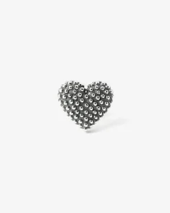 ORECCHINO A LOBO CUORE PUNTINATO