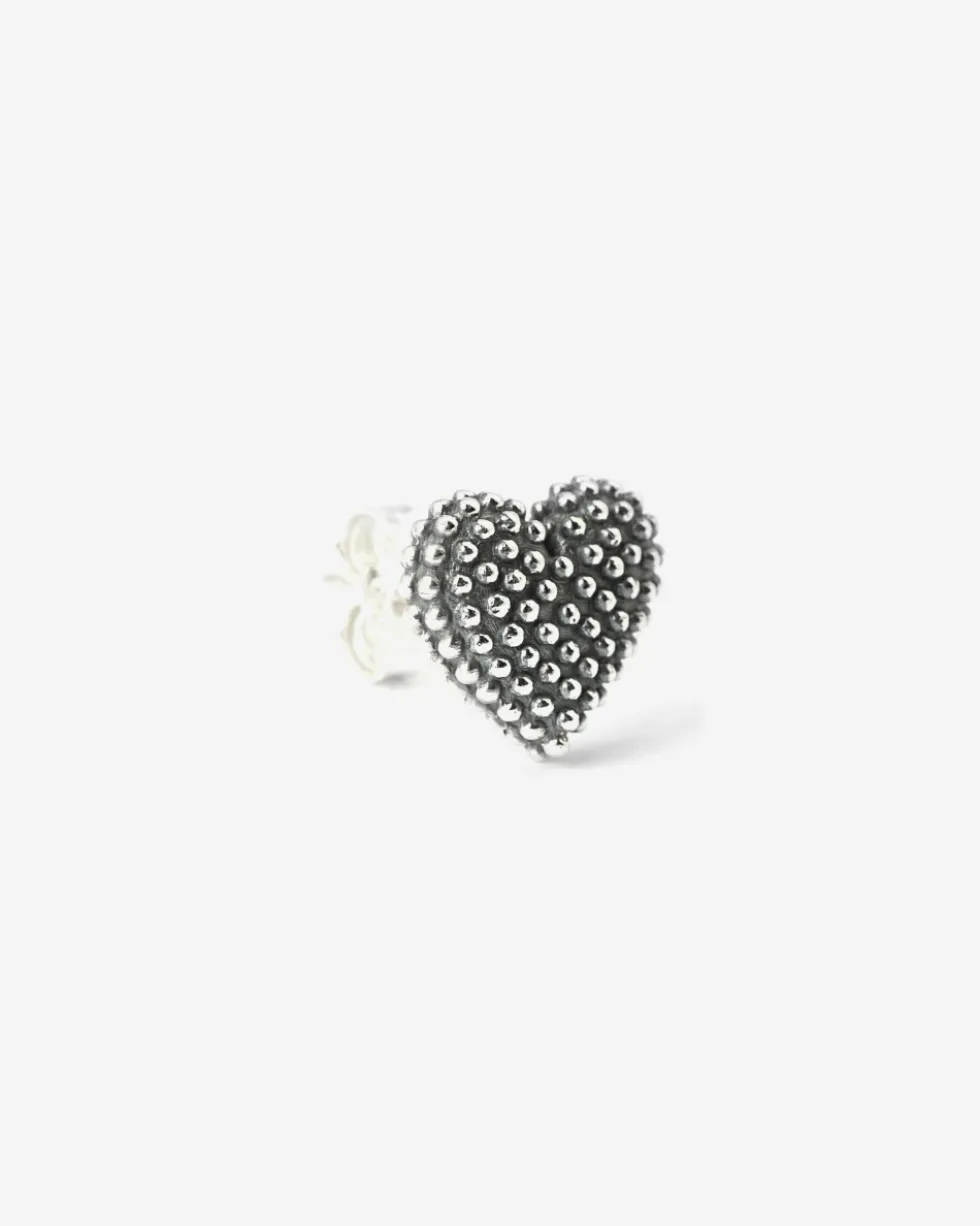 ORECCHINO A LOBO CUORE PUNTINATO