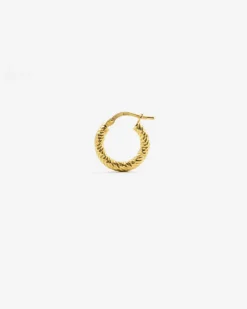 ORECCHINO DIAMOND HOOP PICCOLO PLACCATO ORO