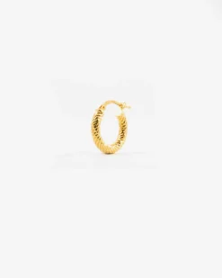 ORECCHINO DIAMOND HOOP PICCOLO PLACCATO ORO
