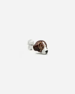 ORECCHINO DOG FEVER BEAGLE SMALTATO