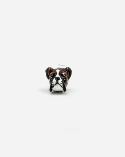 ORECCHINO DOG FEVER BOXER SMALTATO