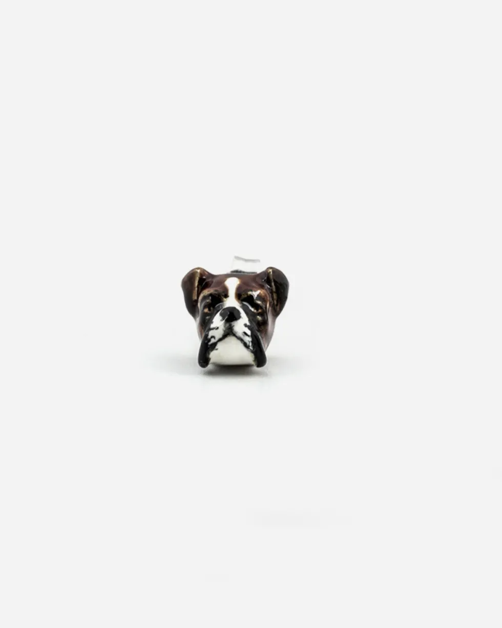 ORECCHINO DOG FEVER BOXER SMALTATO