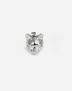 ORECCHINO GATTO EUROPEO IN ARGENTO