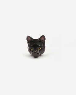 ORECCHINO GATTO EUROPEO SMALTATO