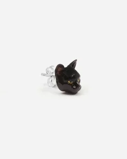 ORECCHINO GATTO EUROPEO SMALTATO